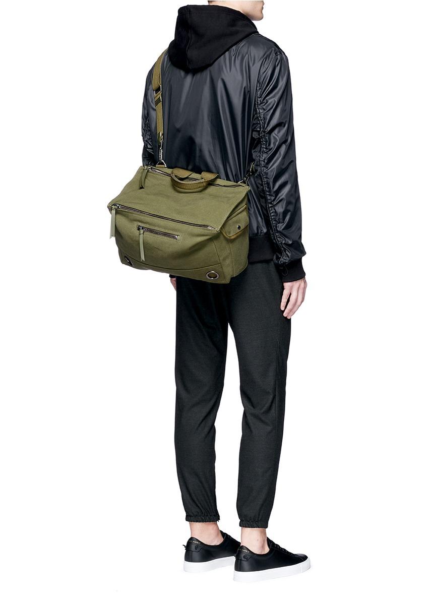 Lyst Givenchy 'pandora' Canvas Messenger Bag in Green for Men